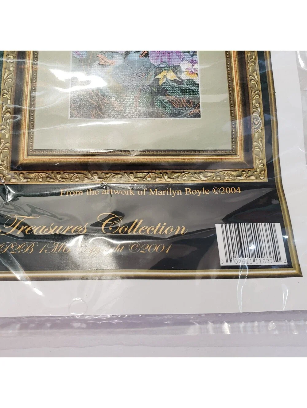 Near North Treasures Collection Cross Stitch Kit RESTING UNDER 2004 Pansy NEW